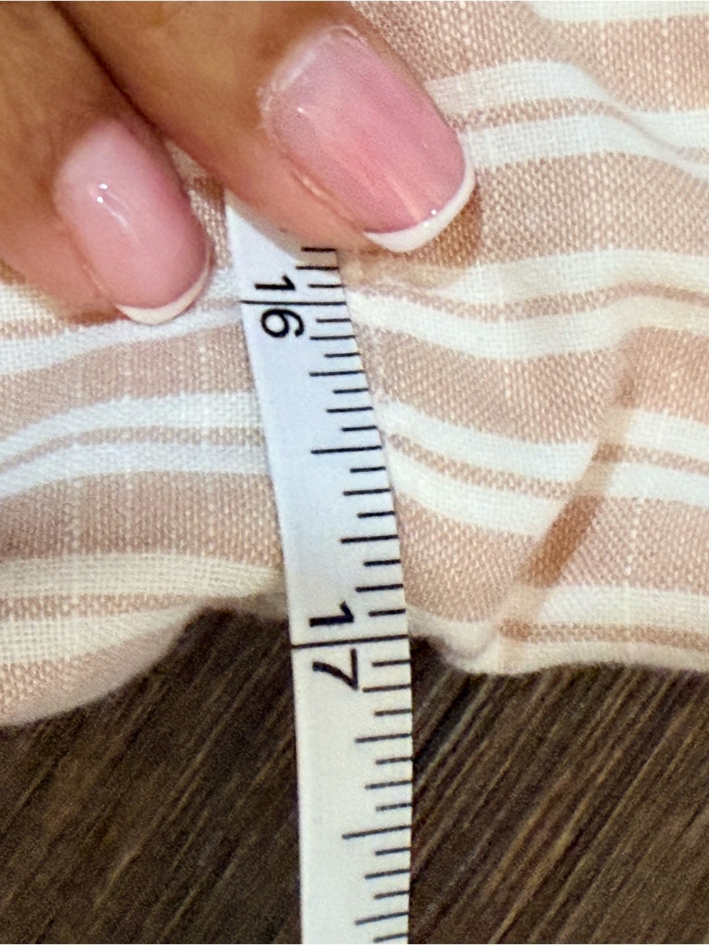 Abercrombie & Fitch Beige and White Striped cotton dress with pockets XL NWT - Picture 8 of 9